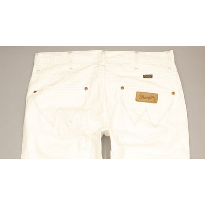 Wrangler Dayton Men White Bootcut Regular Jeans W34 L36