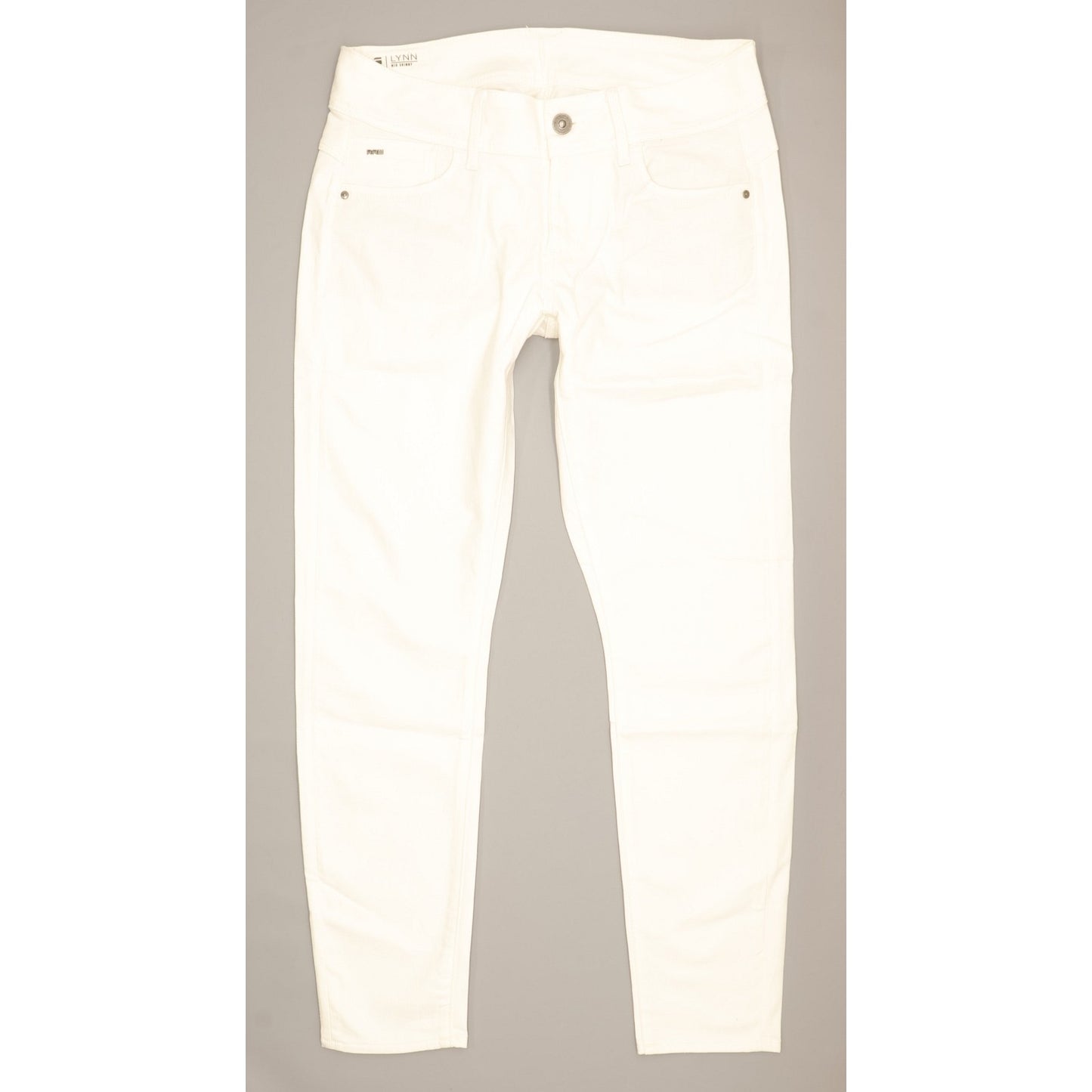 G-Star Lynn Women White Skinny Slim Jeans W32 L29