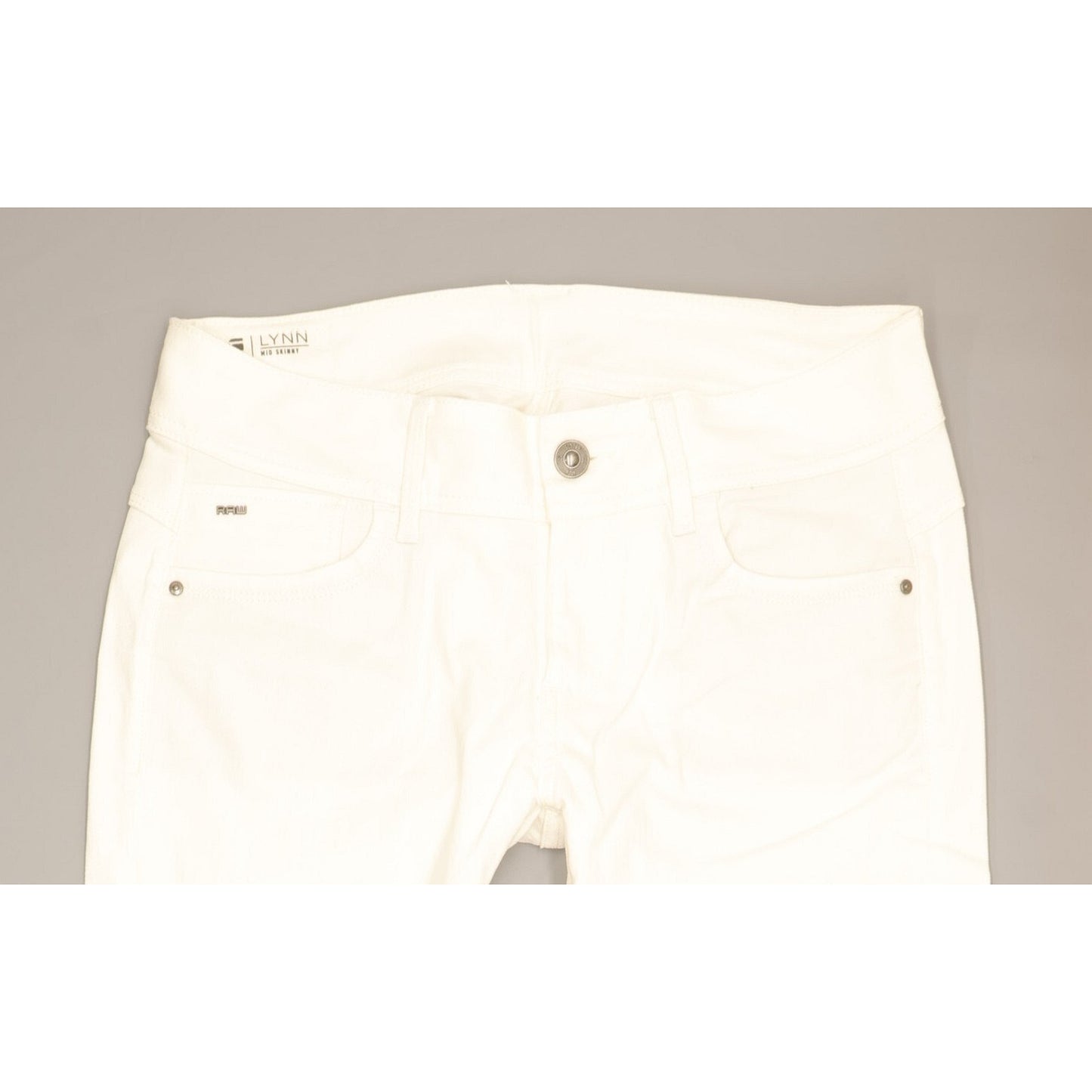 G-Star Lynn Women White Skinny Slim Jeans W32 L29