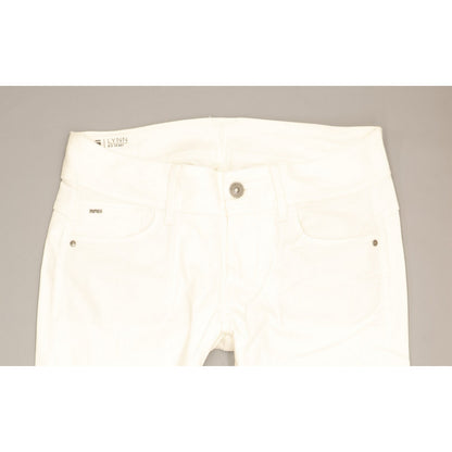 G-Star Lynn Women White Skinny Slim Jeans W32 L29