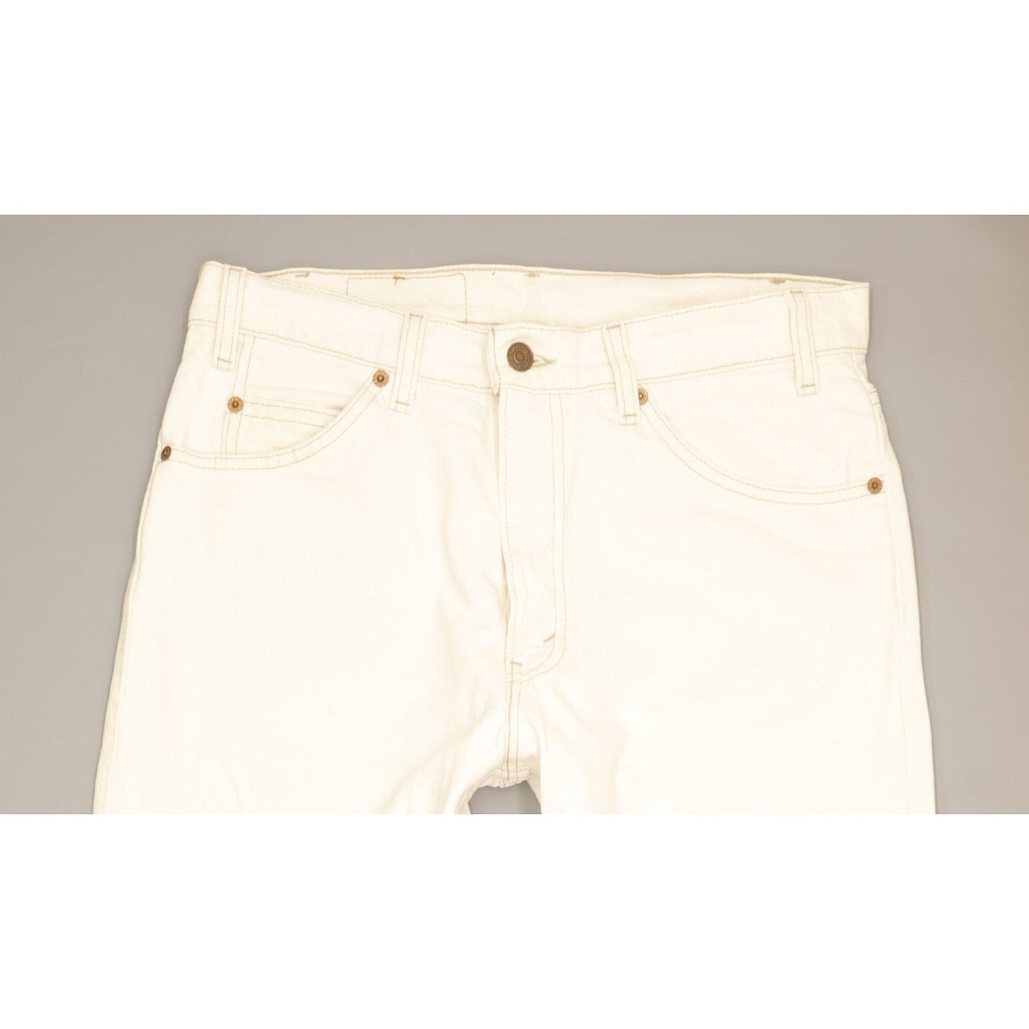 Levi's 550 Made in USA Men White Tapered Relaxed Jeans W32 L31