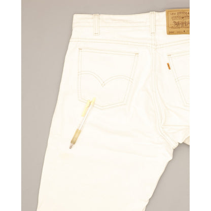 Levi's 550 Made in USA Men White Tapered Relaxed Jeans W32 L31
