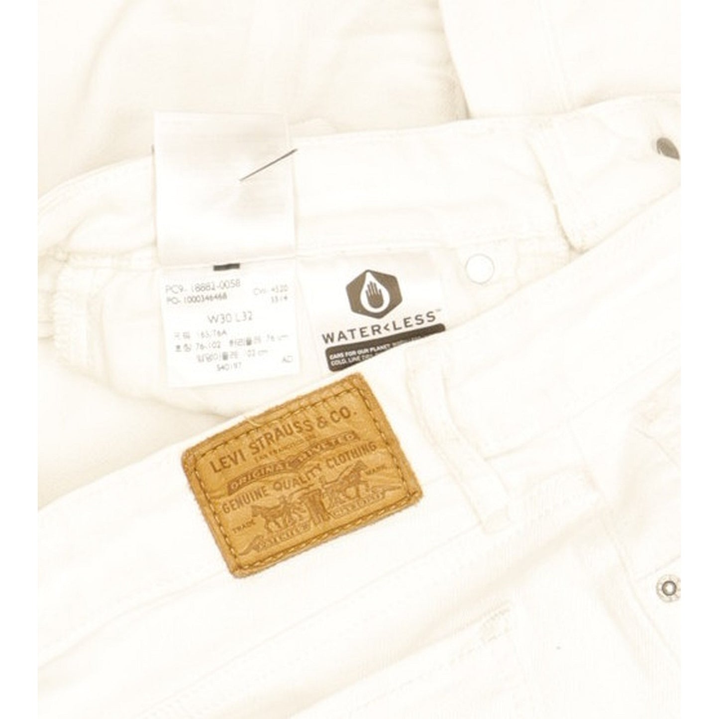 Levi's 721 White Skinny Slim Stretch Jeans High Waisted W30 L31