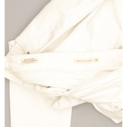 Levi's 721 White Skinny Slim Stretch Jeans High Waisted W30 L31