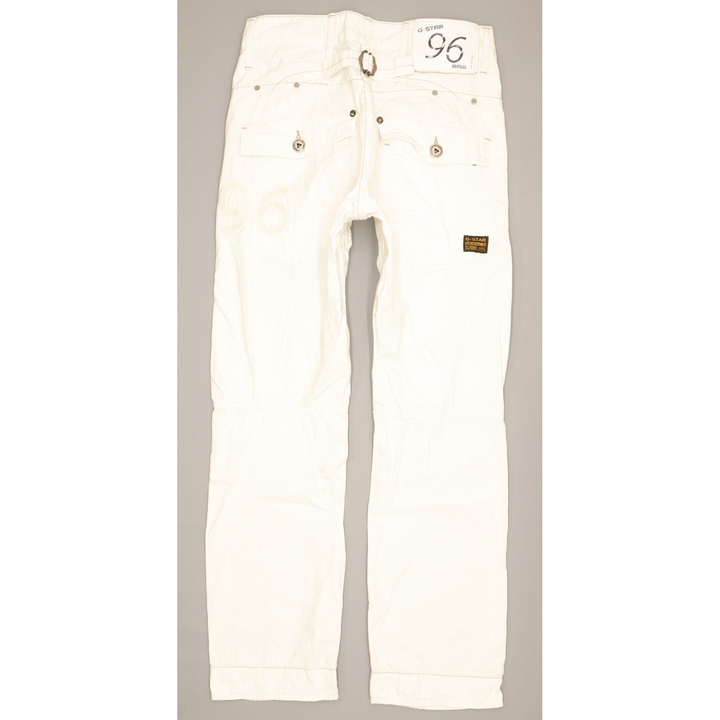 G-Star Elwood Heritage Men White Straight Slim Jeans W28 L29