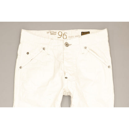G-Star Elwood Heritage Men White Straight Slim Jeans W28 L29
