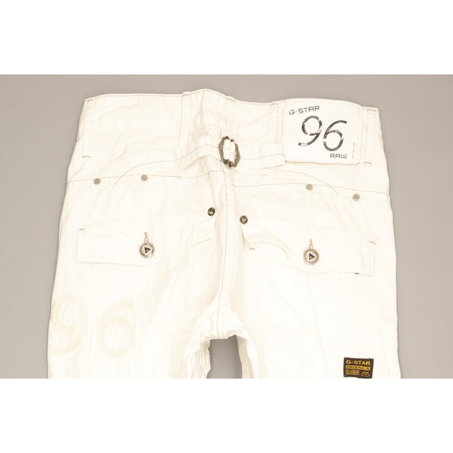 G-Star Elwood Heritage Men White Straight Slim Jeans W28 L29
