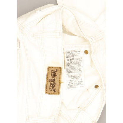 Levi's 571 Women White Straight Slim Stretch Jeans W30 L34