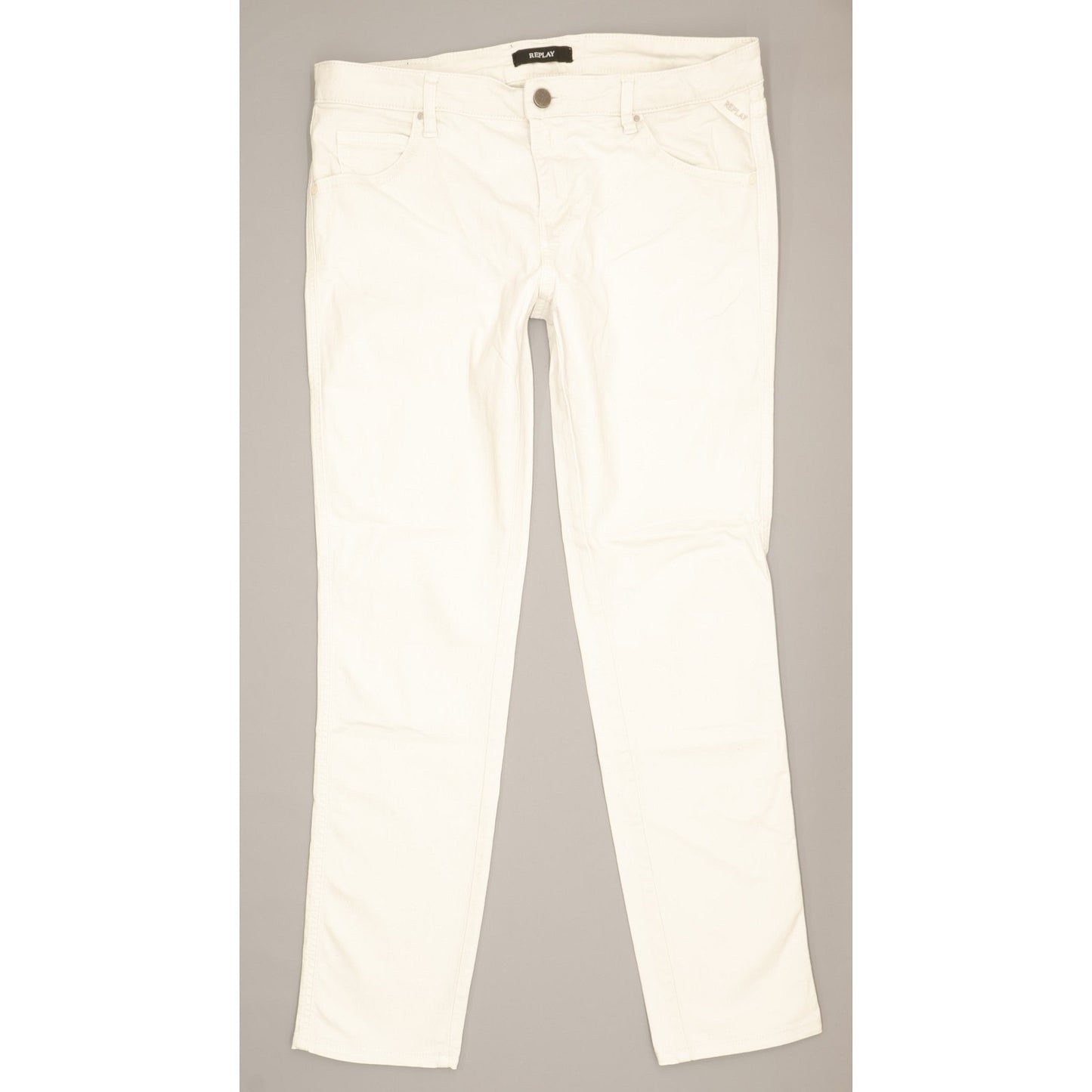 Replay Women White Skinny Slim Jeans W30 L29