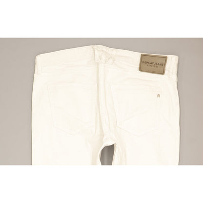 Replay Women White Skinny Slim Jeans W30 L29