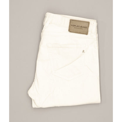 Replay Women White Skinny Slim Jeans W30 L29
