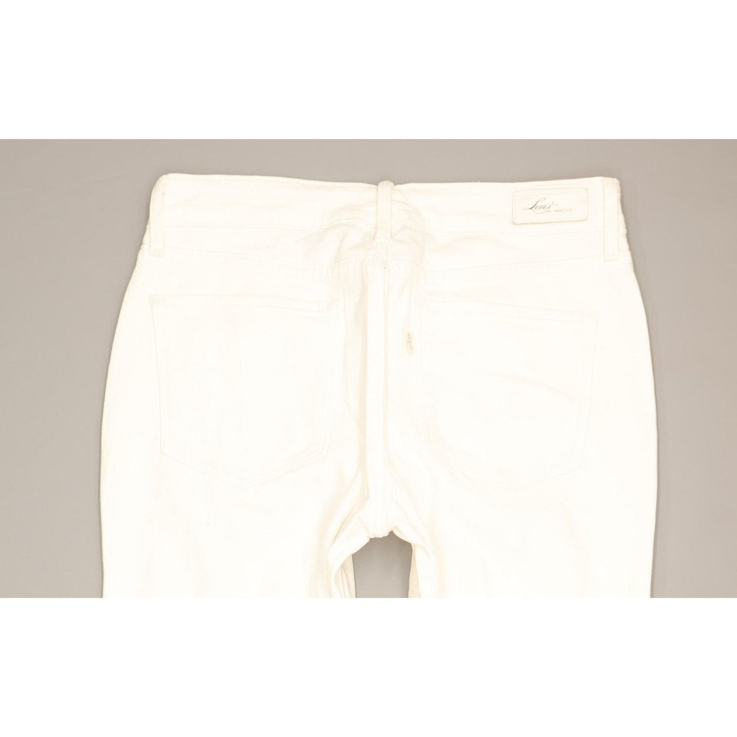 Levi's Demi Curve Women White Straight Slim Jeans W28 L29
