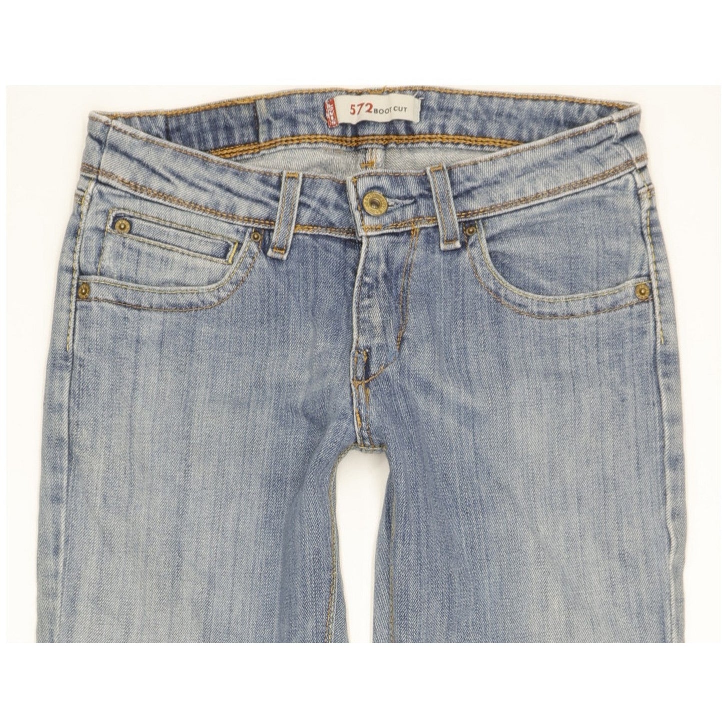 Levi's 572 Women Blue Bootcut Slim Stretch Jeans W28 L28