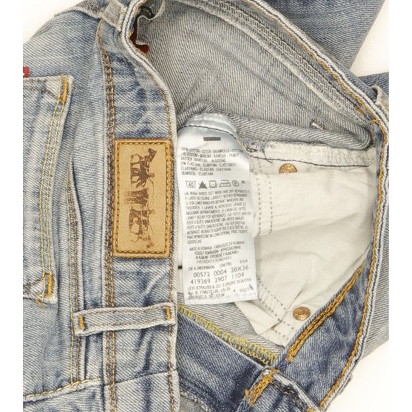 Levi's 572 Women Blue Bootcut Slim Stretch Jeans W28 L28