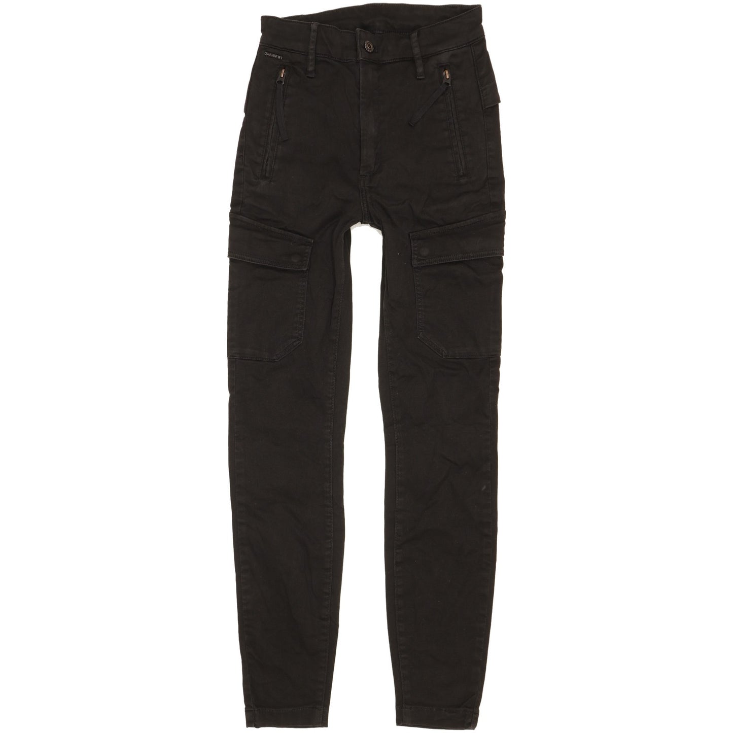 G-Star Cargo Black Skinny Slim Stretch Jeans High Waisted W25 L30