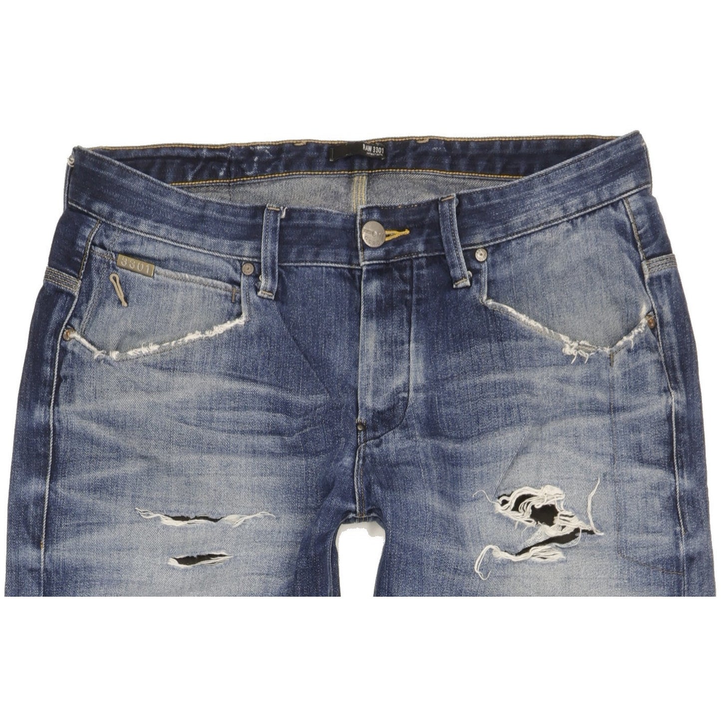 G-Star Rook Men Blue Straight Loose Jeans W33 L34