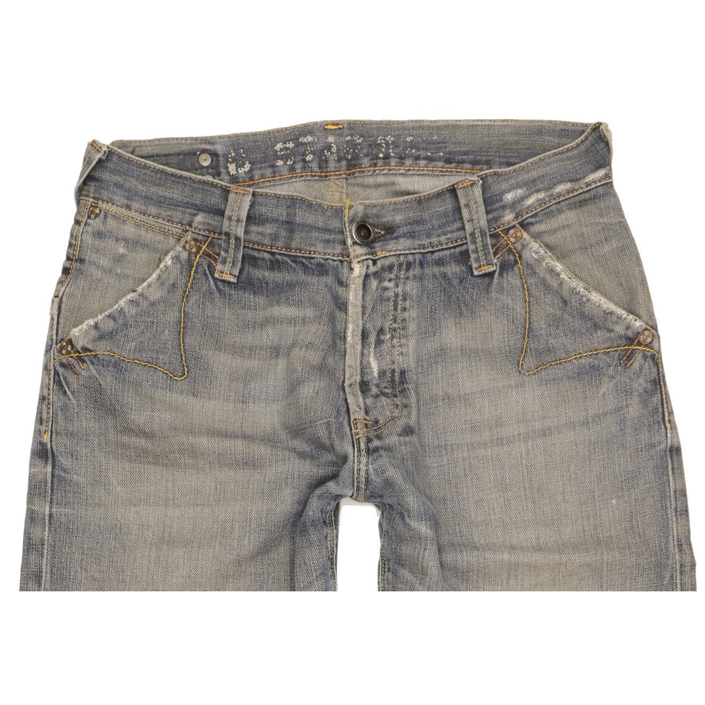 G-Star Men Blue Straight Regular Jeans W30 L28