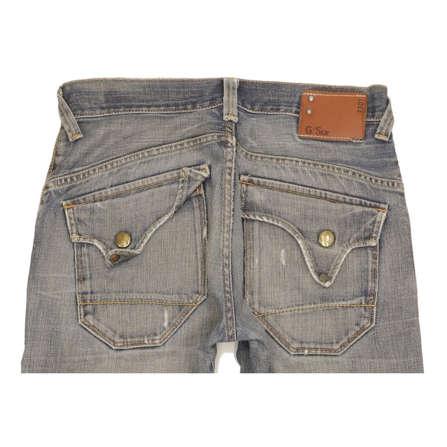 G-Star Men Blue Straight Regular Jeans W30 L28