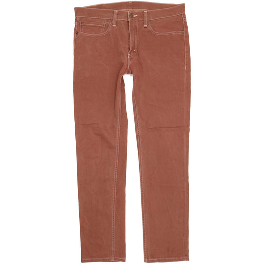Levi's 511 Men Brown Straight Slim Stretch Jeans W34 L32