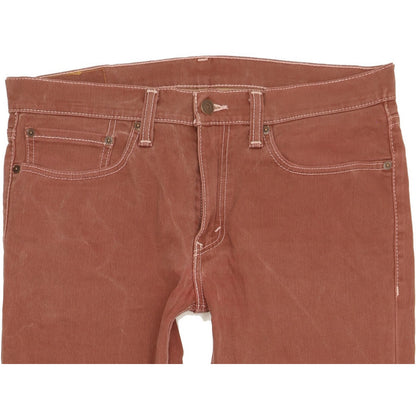 Levi's 511 Men Brown Straight Slim Stretch Jeans W34 L32