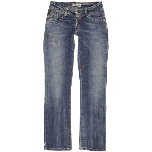 Levi's 470 Women Blue Straight Slim Stretch Jeans W28 L32