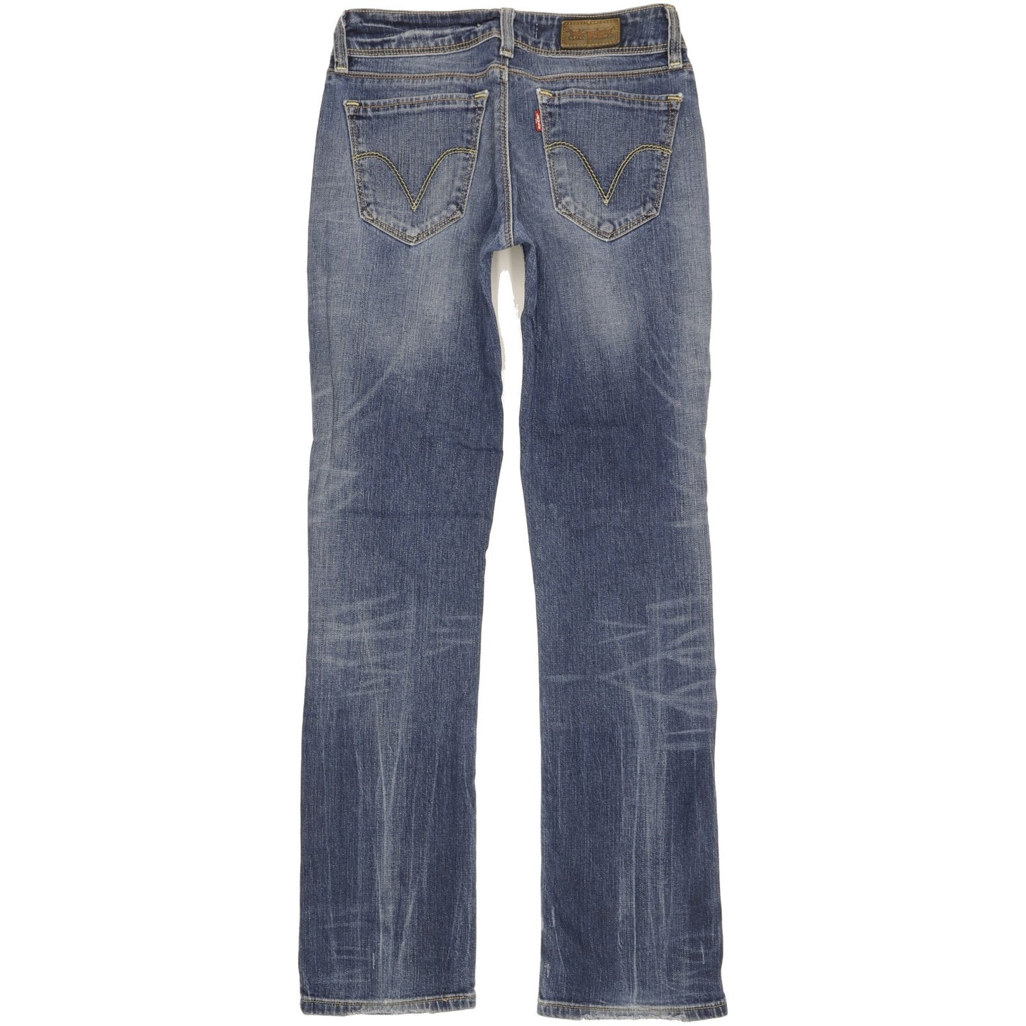 Levi's 470 Women Blue Straight Slim Stretch Jeans W28 L32