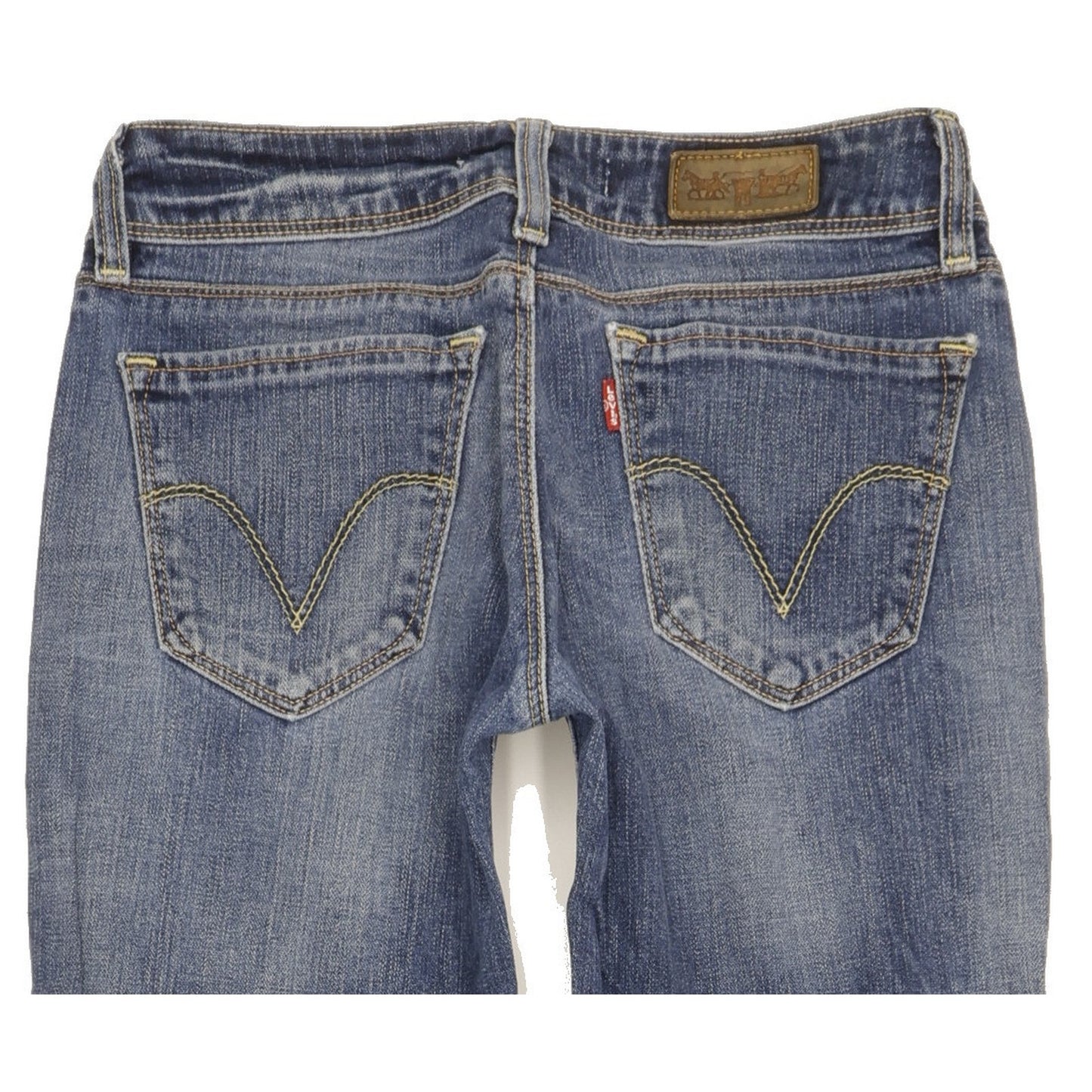 Levi's 470 Women Blue Straight Slim Stretch Jeans W28 L32