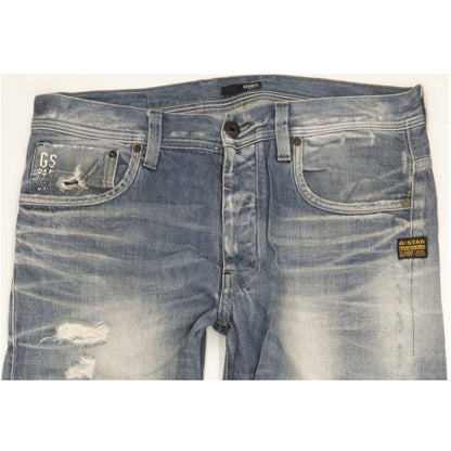 G-Star Attacc Men Blue Straight Regular Jeans W34 L34
