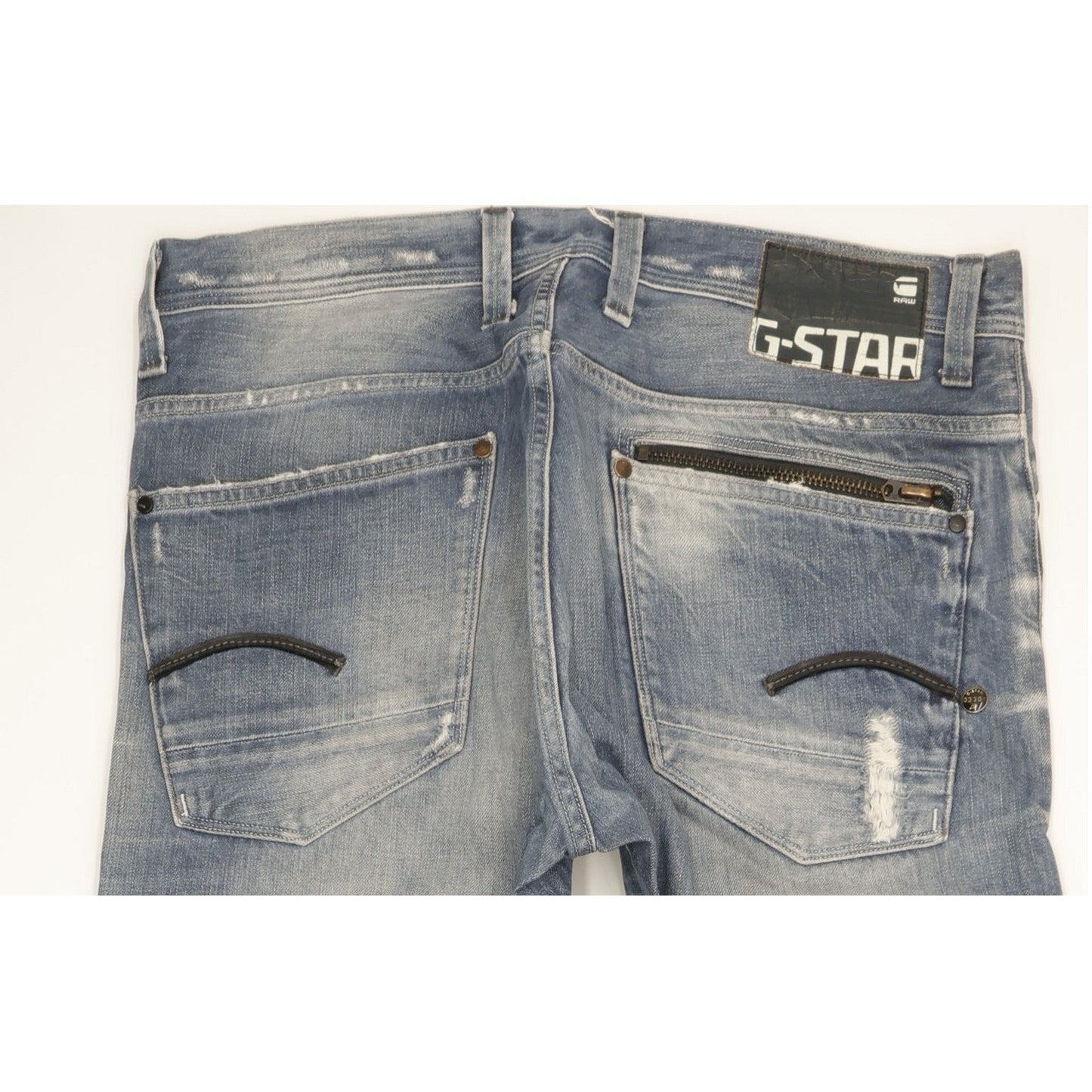 G-Star Attacc Men Blue Straight Regular Jeans W34 L34