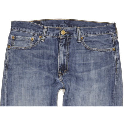 Levi's 513 Men Blue Straight Slim Jeans W34 L31