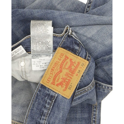 Levi's 513 Men Blue Straight Slim Jeans W34 L31