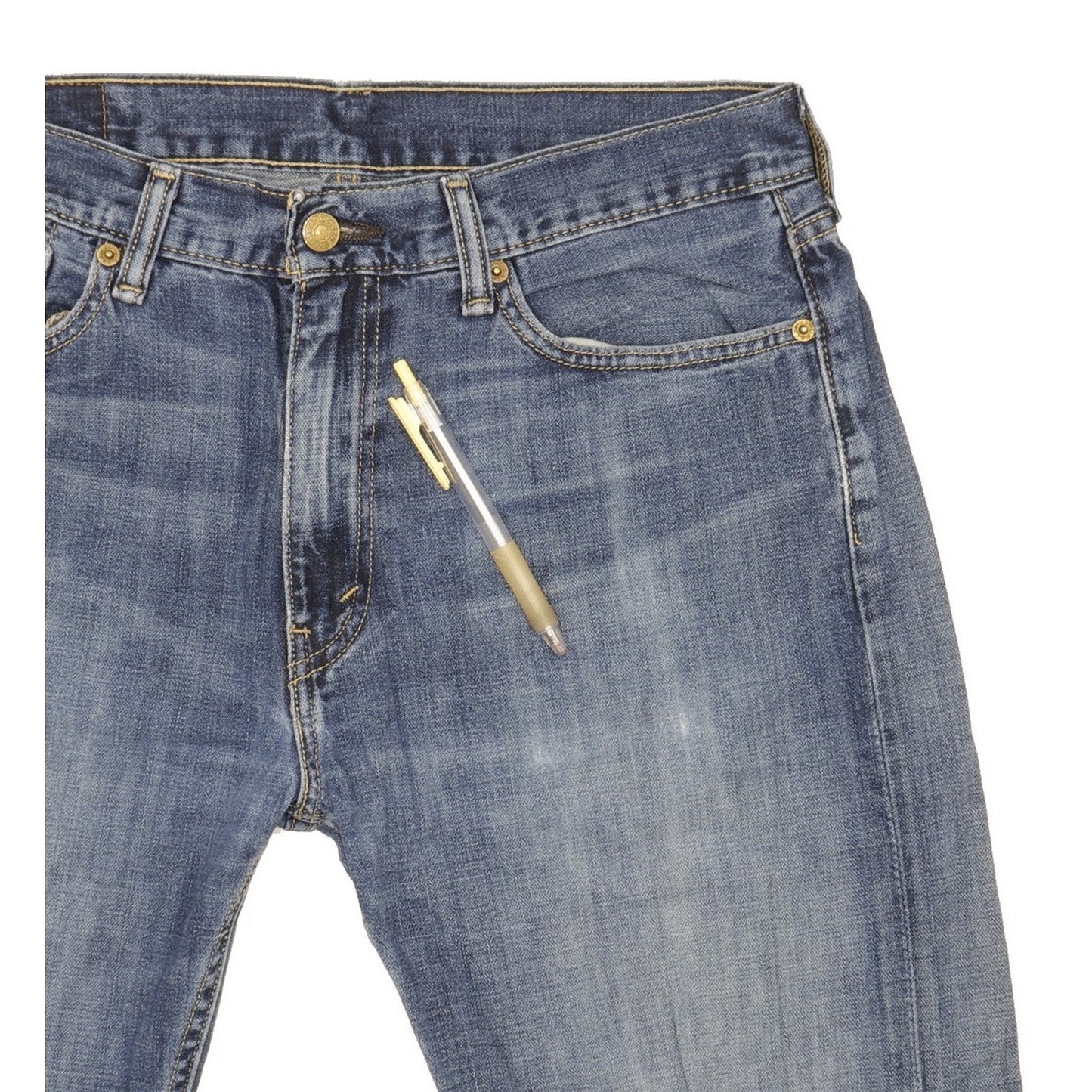 Levi's 513 Men Blue Straight Slim Jeans W34 L31