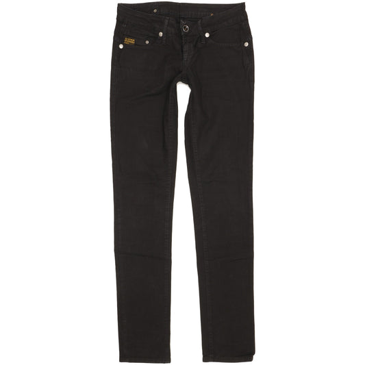 G-Star Midge Women Black Skinny Slim Stretch Jeans W28 L34