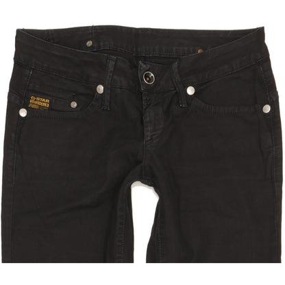 G-Star Midge Women Black Skinny Slim Stretch Jeans W28 L34