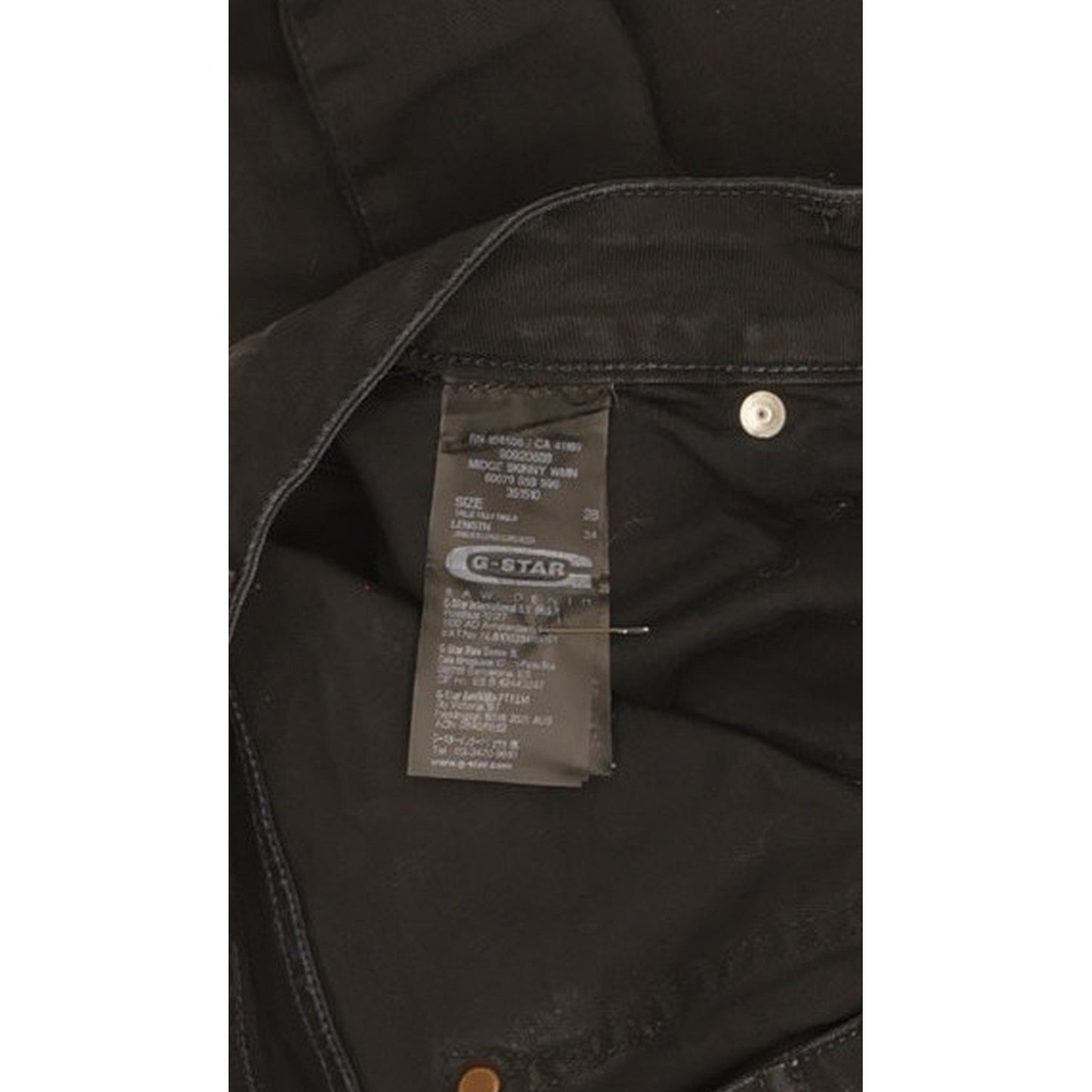 G-Star Midge Women Black Skinny Slim Stretch Jeans W28 L34