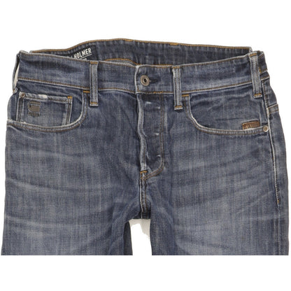 G-Star Holmer Men Blue Tapered Slim Stretch Jeans W32 L32