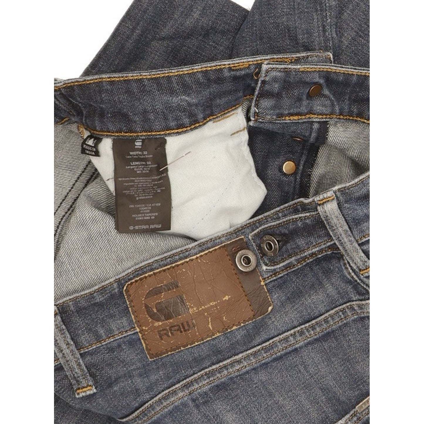 G-Star Holmer Men Blue Tapered Slim Stretch Jeans W32 L32