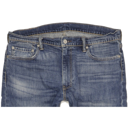 Levi's 513 Men Blue Straight Slim Stretch Jeans W36 L32