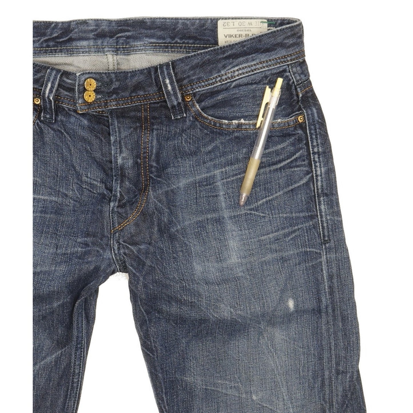 Diesel Viker Men Blue Straight Regular Jeans W30 L30