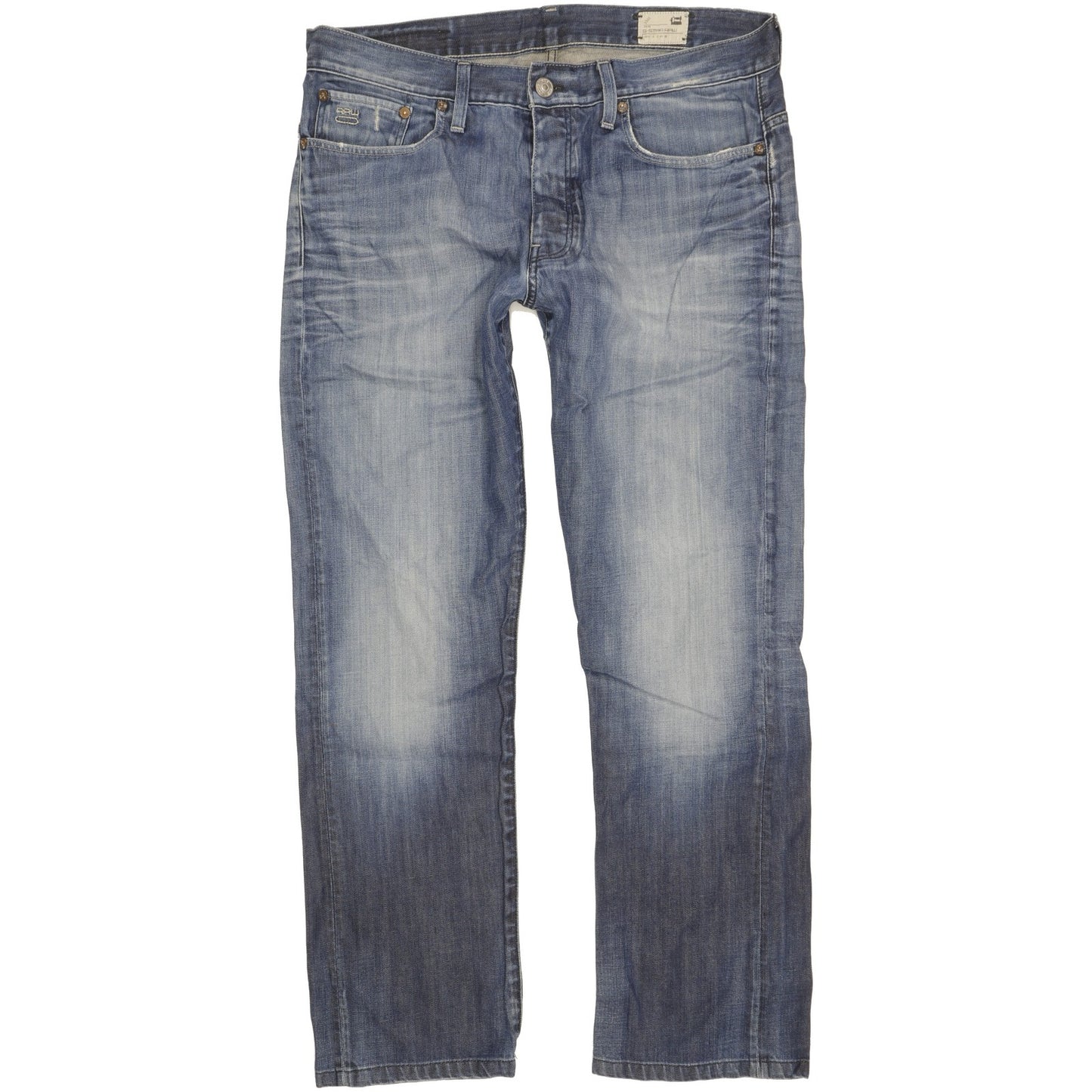 G-Star 3301 Men Blue Straight Regular Jeans W36 L31