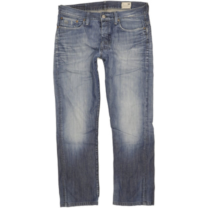 G-Star 3301 Men Blue Straight Regular Jeans W36 L31