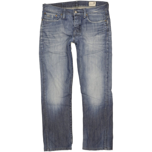 G-Star 3301 Men Blue Straight Regular Jeans W36 L31