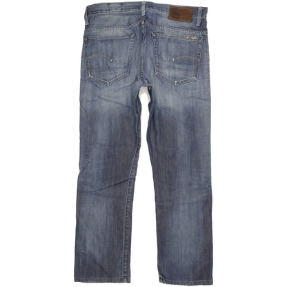 G-Star 3301 Men Blue Straight Regular Jeans W36 L31