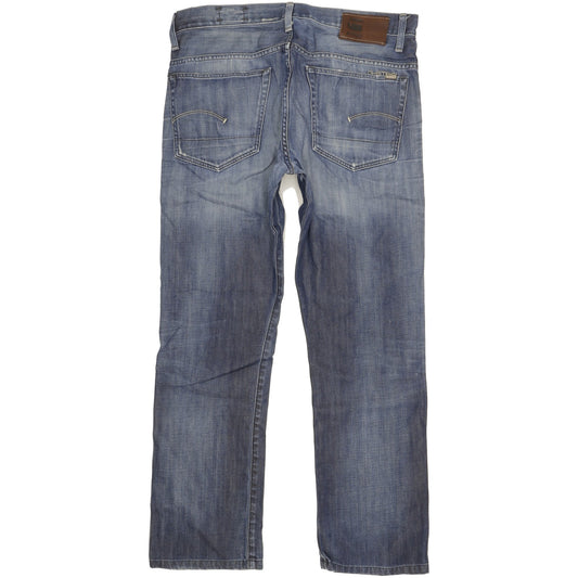 G-Star 3301 Men Blue Straight Regular Jeans W36 L31