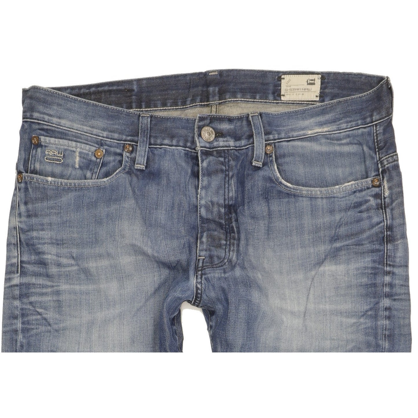 G-Star 3301 Men Blue Straight Regular Jeans W36 L31