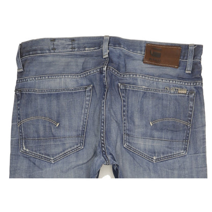 G-Star 3301 Men Blue Straight Regular Jeans W36 L31