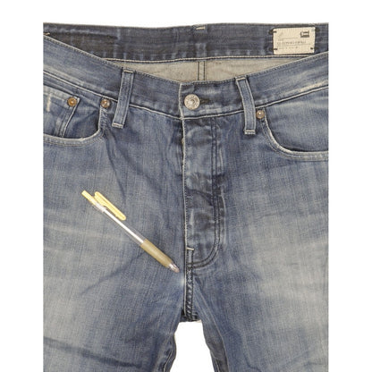 G-Star 3301 Men Blue Straight Regular Jeans W36 L31