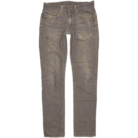 Levi's 511 Men Grey Straight Slim Stretch Jeans W31 L34
