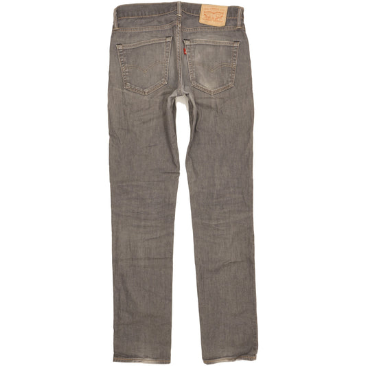 Levi's 511 Men Grey Straight Slim Stretch Jeans W31 L34