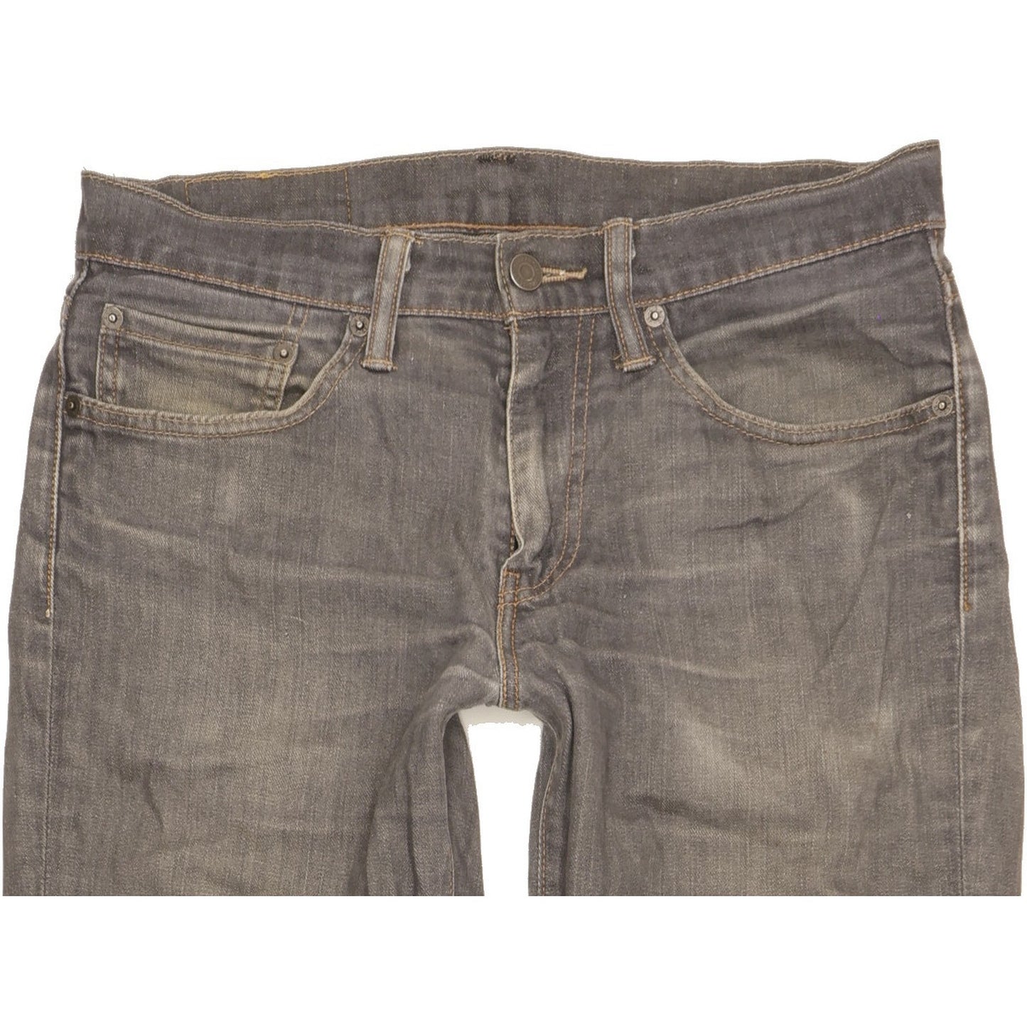 Levi's 511 Men Grey Straight Slim Stretch Jeans W31 L34